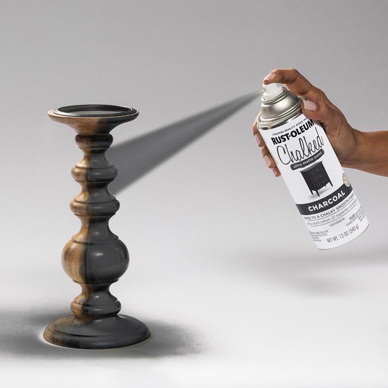 Rust-Oleum Chalked Matte Charcoal Chalky Finish Paint 12 oz