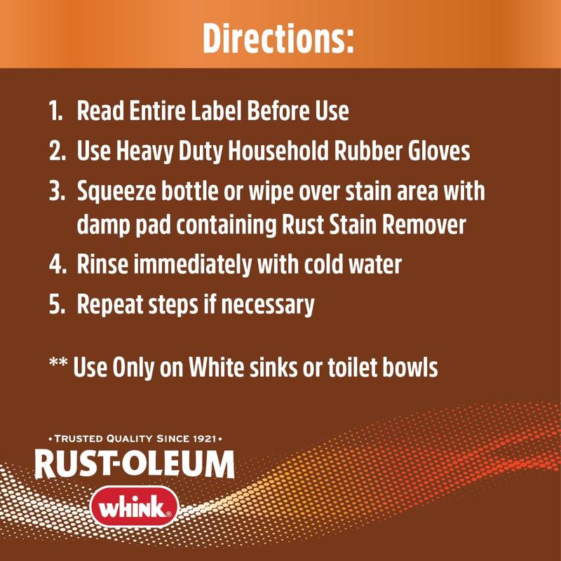 Whink No Scent Rust Stain Remover 16 oz Liquid - Case of 6