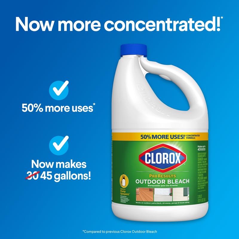 Clorox ProResults Regular Scent Outdoor Bleach 121 oz - Case of 3