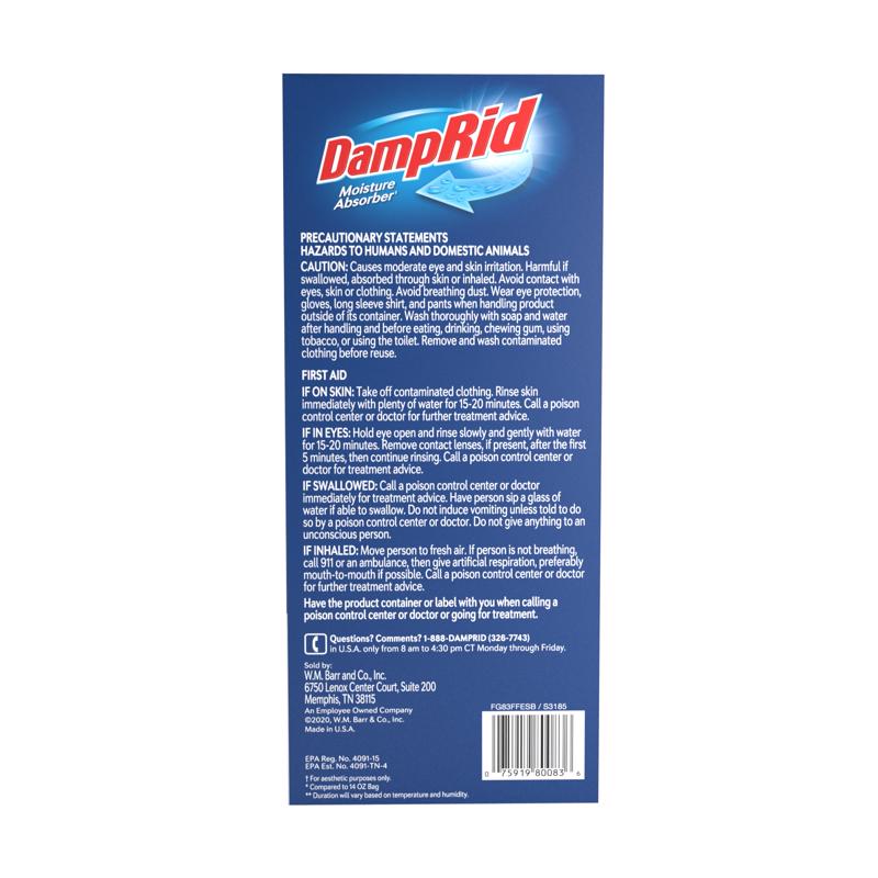 DampRid Hanging Moisture Absorber No Scent 15.4 oz 3 pk - Case of 4