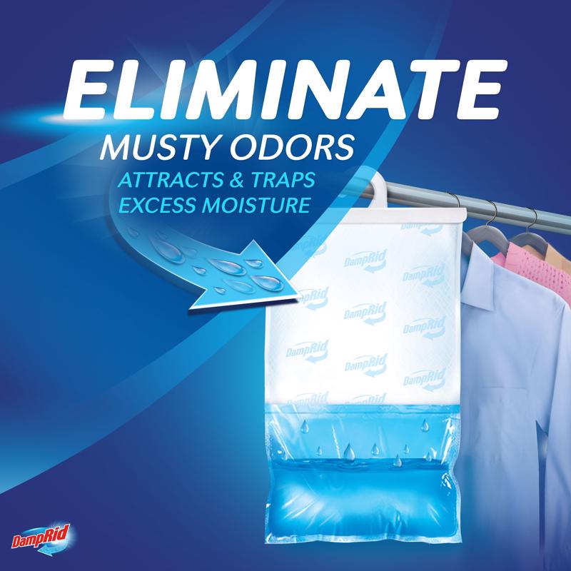 DampRid Hanging Moisture Absorber No Scent 15.4 oz 3 pk - Case of 4