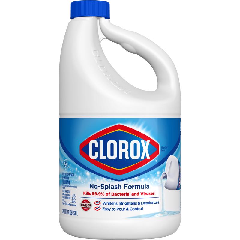 Clorox Splash-Less Clean Linen Scent Bleach 77 oz - Case of 6