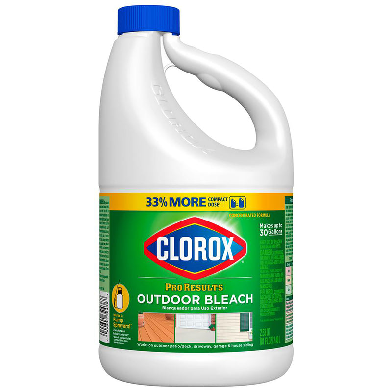 Clorox Pro Results Regular Scent Outdoor Bleach 81 oz - Case of 6