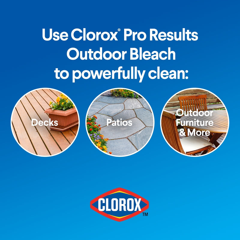 Clorox Pro Results Regular Scent Outdoor Bleach 81 oz - Case of 6
