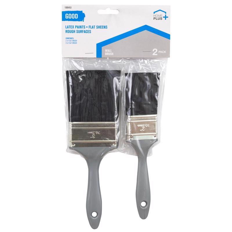 Home Plus Good Flat Paint Brush Set - Case of 12