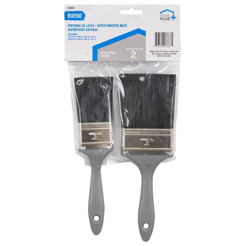Home Plus Good Flat Paint Brush Set - Case of 12