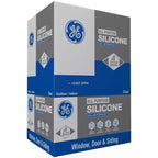 GE Window & Door Clear Silicone 1 Window and Door Caulk Sealant 10.1 oz - Case of 12