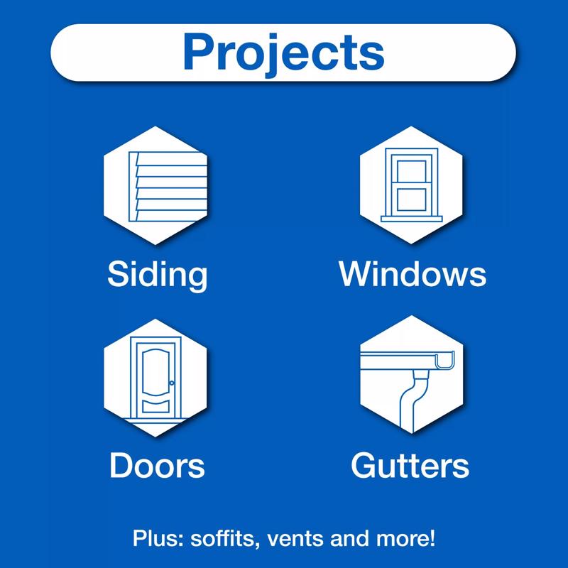 GE Window & Door White Silicone 1 Window and Door Caulk Sealant 10.1 oz - Case of 12