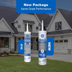 GE Window & Door White Silicone 1 Window and Door Caulk Sealant 10.1 oz - Case of 12