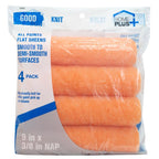 Home Plus Good Polyester Knit 9 in. W X 3/8 in. Paint Roller Cover 4 pk - Case of 6