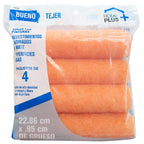 Home Plus Good Polyester Knit 9 in. W X 3/8 in. Paint Roller Cover 4 pk - Case of 6