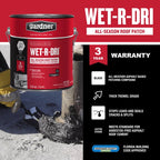 Gardner WET-R_DRI Gloss Black Patching Cement All-Weather Roof Cement 3.6 qt. cap. - Case of 6