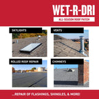 Gardner WET-R_DRI Gloss Black Patching Cement All-Weather Roof Cement 3.6 qt. cap. - Case of 6