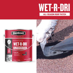Gardner WET-R_DRI Gloss Black Patching Cement All-Weather Roof Cement 3.6 qt. cap. - Case of 6