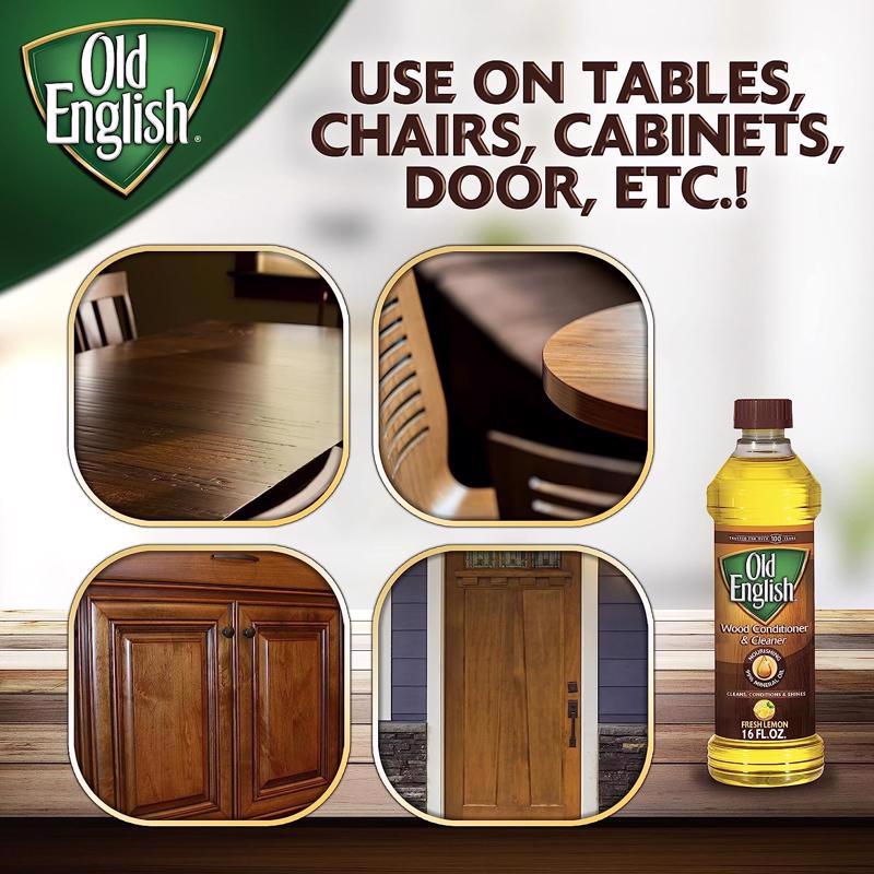 Old English Lemon Scent Furniture Polish 16 oz Liquid - Case of 6