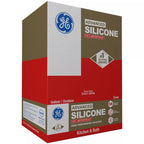 GE Advanced Clear Silicone 2 Kitchen and Bath Caulk Sealant 2.8 oz - Case of 12