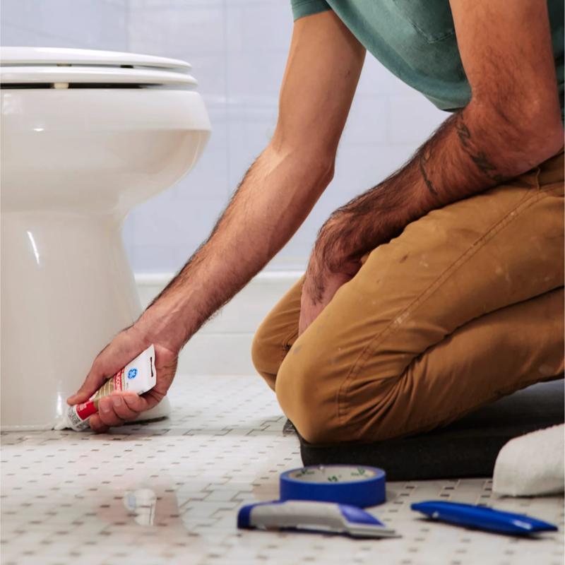 GE Advanced Clear Silicone 2 Kitchen and Bath Caulk Sealant 2.8 oz - Case of 12