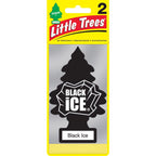 Little Trees Black Ice Scent Air Freshener Solid 2 pk - Case of 12