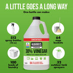 Harris Regular Scent Concentrated All Purpose Cleaning Vinegar Liquid 128 oz - Case of 4