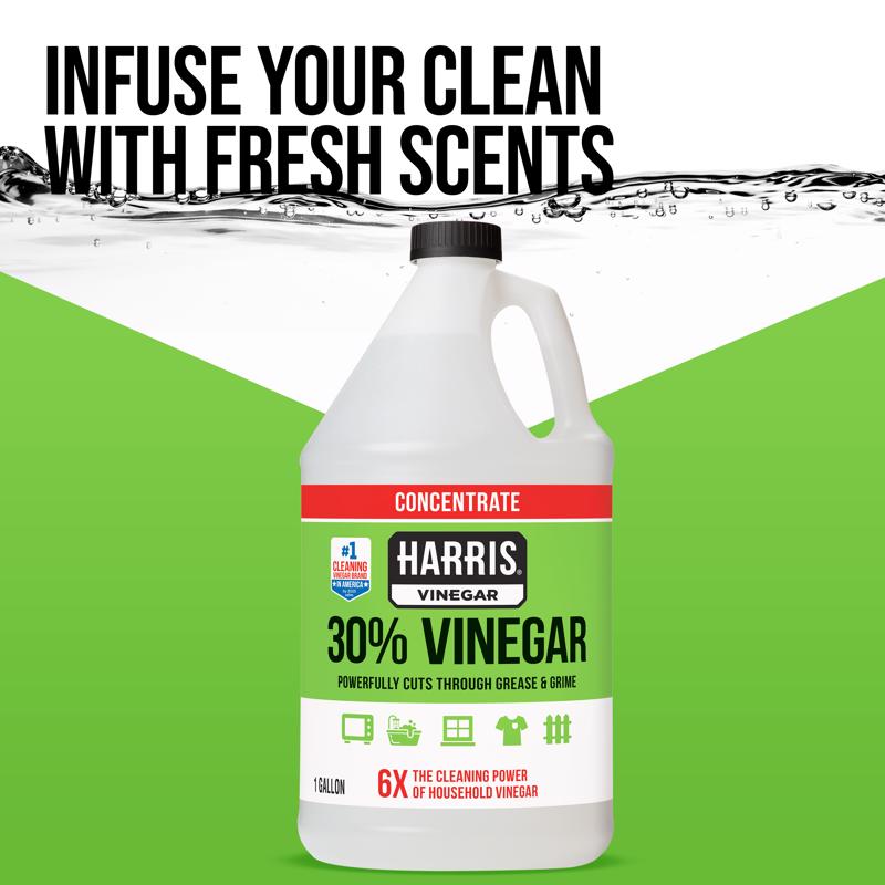 Harris Regular Scent Concentrated All Purpose Cleaning Vinegar Liquid 128 oz - Case of 4