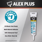 DAP Alex Plus White Acrylic All Purpose Caulk 5.5 oz - Case of 12