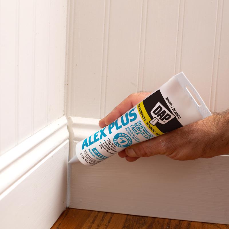DAP Alex Plus White Acrylic All Purpose Caulk 5.5 oz - Case of 12