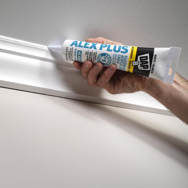 DAP Alex Plus White Acrylic All Purpose Caulk 5.5 oz - Case of 12