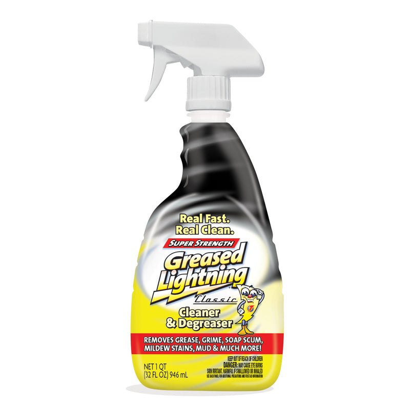 Greased Lightning Lemon Scent Cleaner and Degreaser 32 oz Liquid - Case of 9