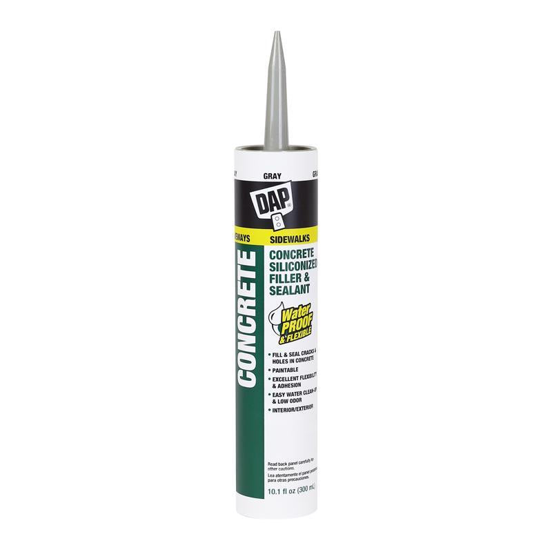 DAP Gray Silicone Concrete and Masonry Filler and Sealant 10.1 oz - Case of 12
