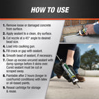 DAP Gray Silicone Concrete and Masonry Filler and Sealant 10.1 oz - Case of 12