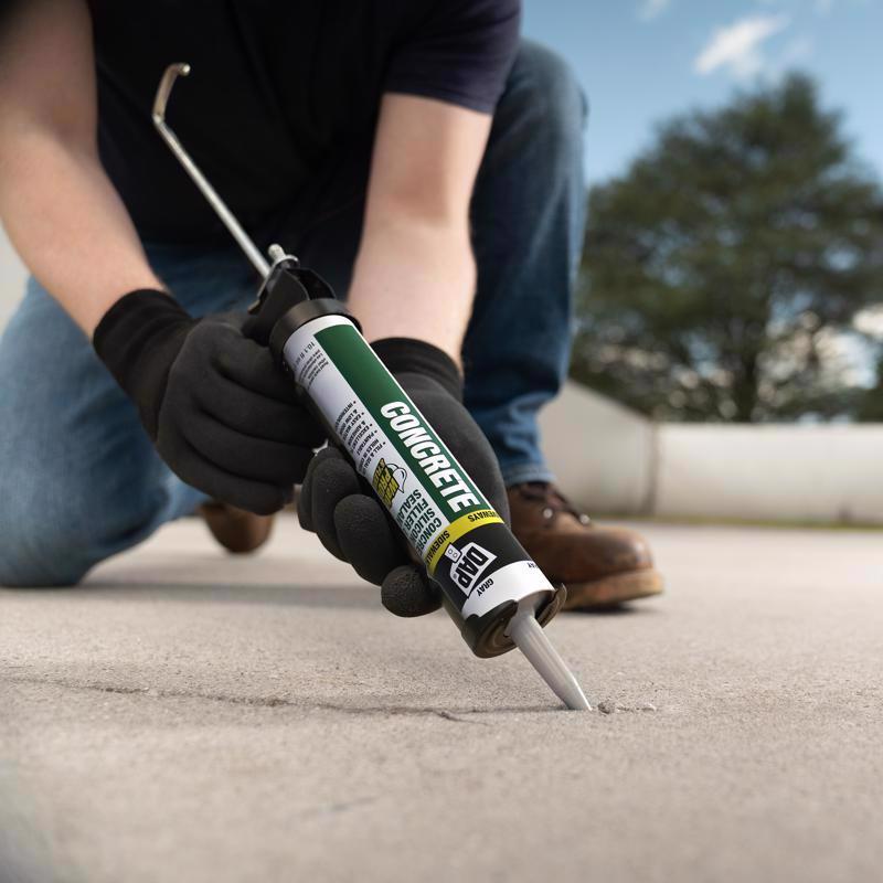 DAP Gray Silicone Concrete and Masonry Filler and Sealant 10.1 oz - Case of 12