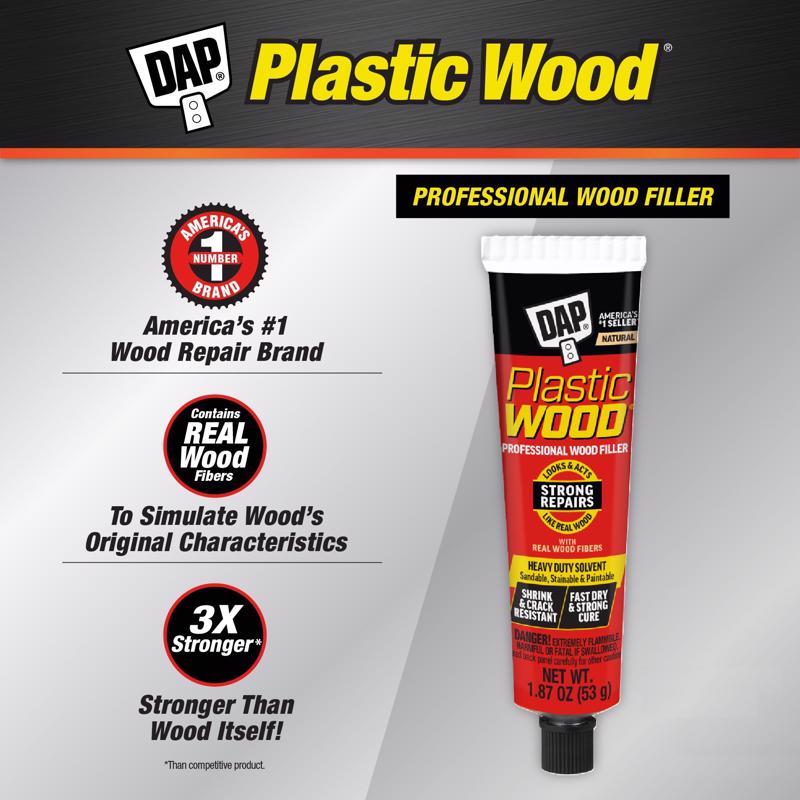 DAP Plastic Wood Natural Wood Filler 1.87 oz - Case of 12