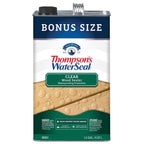 Thompson's WaterSeal Clear Wood Sealer Clear Fully-Transparent Oil-Based Wood Sealant 1.2 gal - Case of 4