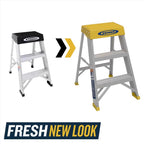 Werner 2 ft. H Aluminum Step Ladder Type IA 300 lb. cap.