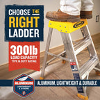 Werner 2 ft. H Aluminum Step Ladder Type IA 300 lb. cap.