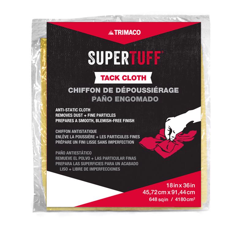SuperTuff 36 in. W X 18 in. L White Cotton Tack Cloth - Case of 24