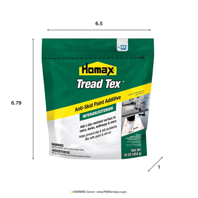 Homax Tread Tex White Anti-Skid Paint Additive 16 oz - Case of 6