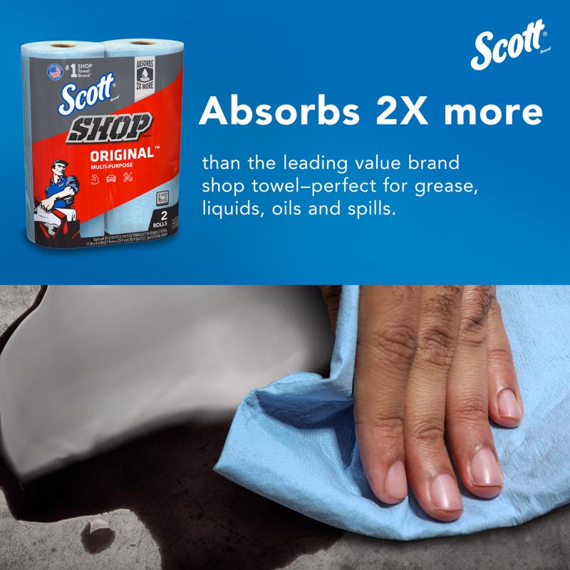 Scott Original Paper Shop Towels 9.4 in. W X 11 in. L 2 pk - Case of 12