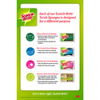 Scotch-Brite Heavy Duty Sponge For Pots and Pans 4.5 in. L 3 pk - Case of 8