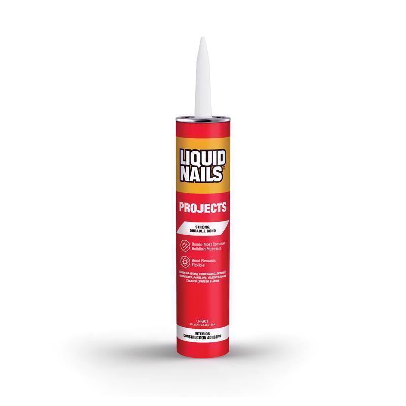 Liquid Nails Interior Projects Synthetic Rubber Construction Adhesive 10 oz - Case of 12