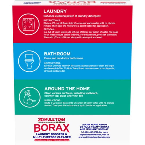20 Mule Team Borax N/A No Scent Detergent Booster and Household Cleaner Powder 4 lb 1 pk - Case of 6