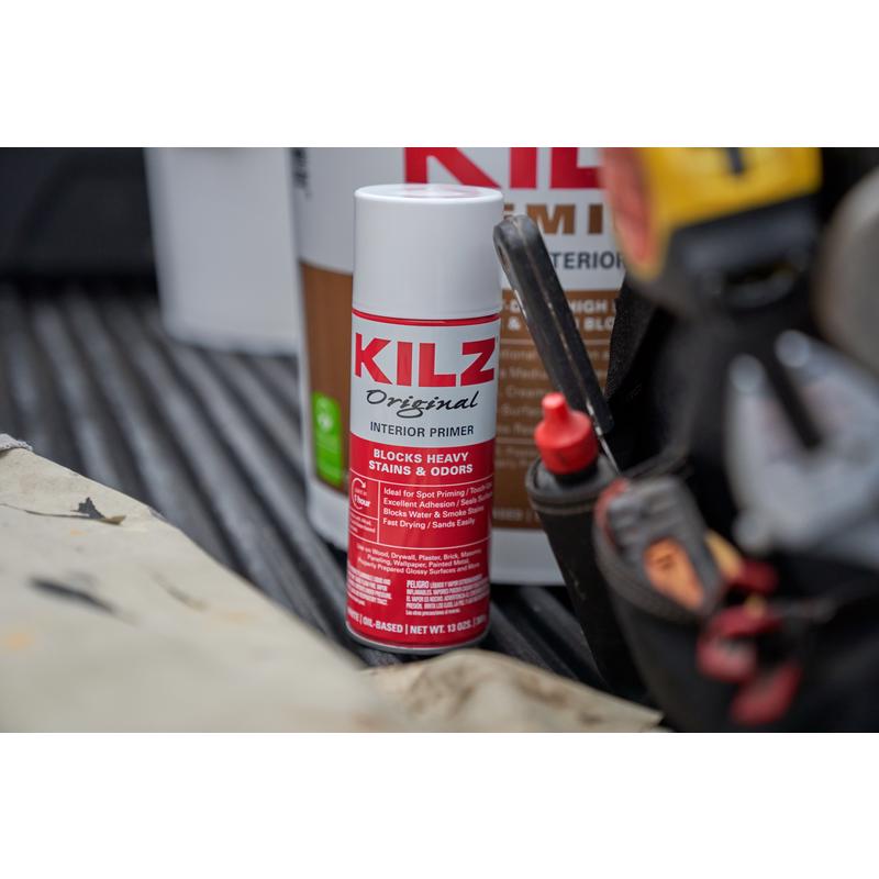 KILZ Original White Flat Oil-Based Aerosol Primer/Sealer 13 oz - Case of 12
