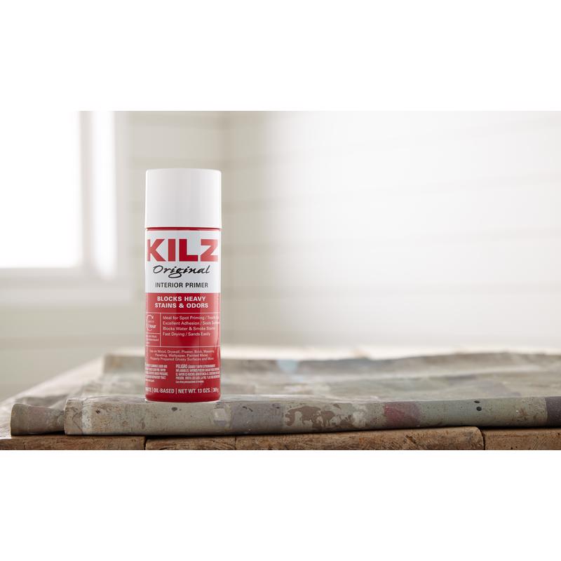 KILZ Original White Flat Oil-Based Aerosol Primer/Sealer 13 oz - Case of 12