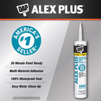 DAP Alex Plus Clear Acrylic Latex All Purpose Caulk 10.1 oz - Case of 12