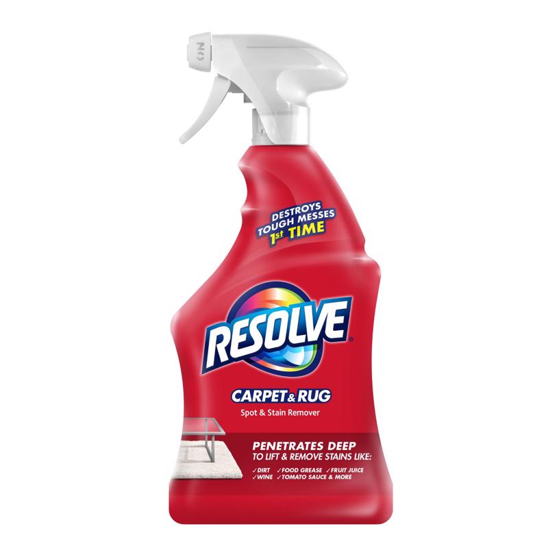 Resolve Triple Oxi Advanced No Scent Carpet Stain Remover 22 oz. Liquid - Case of 12