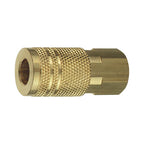 Tru-Flate Brass Quick Change Coupler 1/4 in. FPT X 1/4 in. 1 pc - Case of 10