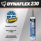 DAP Dynaflex 230 Gray Premium Latex Door/Siding/ Window Sealant 10.1 oz - Case of 12