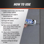 DAP Dynaflex 230 Gray Premium Latex Door/Siding/ Window Sealant 10.1 oz - Case of 12