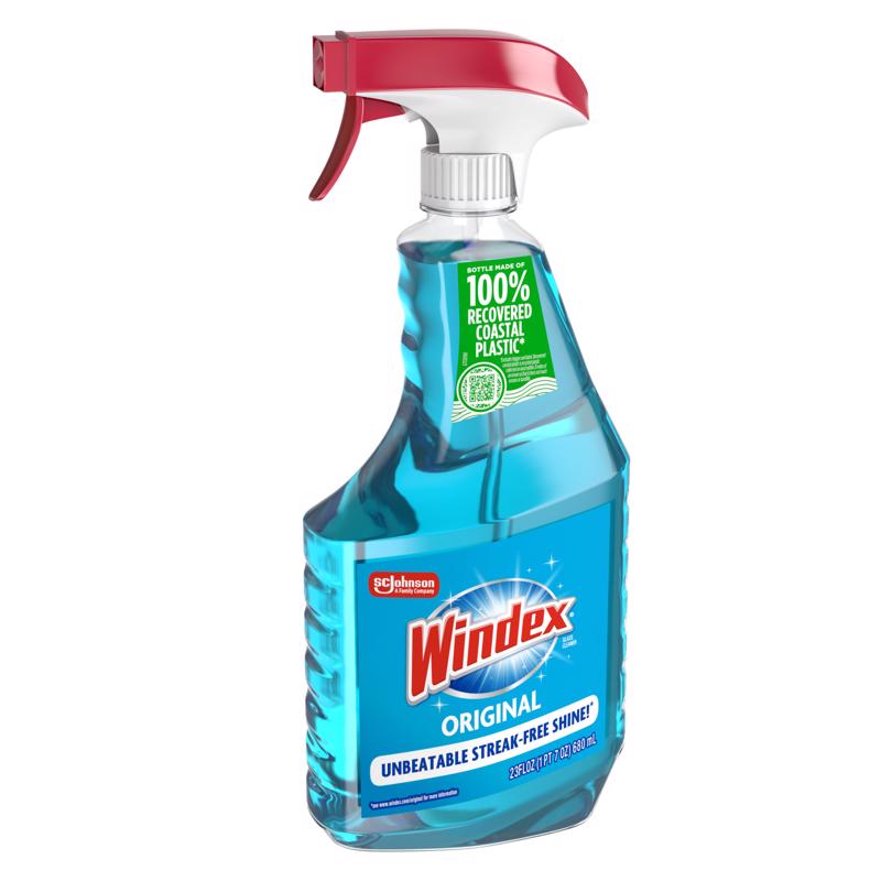 Windex Original No Scent Glass Cleaner 23 oz Liquid - Case of 8