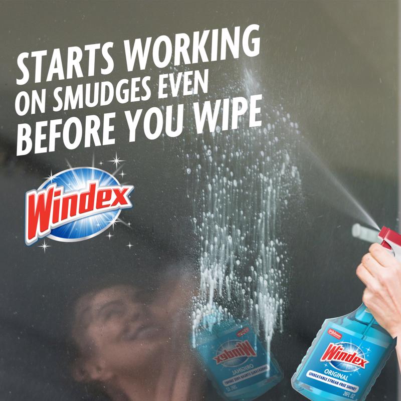 Windex Original No Scent Glass Cleaner 23 oz Liquid - Case of 8